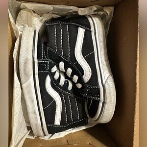 Vans Skate Hi Og toddler Kids Black and White